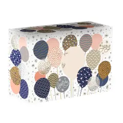 Pack/6: Party Balloons Theme Mailing Box - 9-1/2 x 4 x 6-1/2"