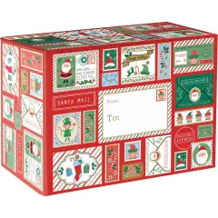 Pack/6: North Pole Bound Theme Mailing Box - 12 x 6 x 9"