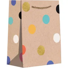 Pack/6: Party Dot Gift Bag - 4 x 2 x 5"