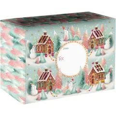 Pack/6: Gingerbread Dreams Theme Mailing Box - 12 x 6 x 9"