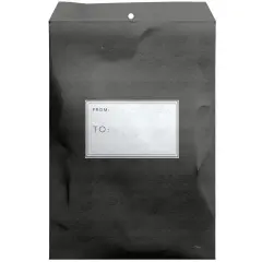 Pack/6: Black Theme Mailing Envelope - 9 x 1/2 x 12"