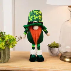 Northlight Standing Shamrock St Patrick's Day Gnome - 12.5" Green