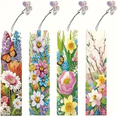 Diamond Painting Art Bookmarks 4pcs