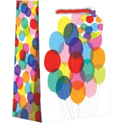 Pack/6: Bunch of Balloons Gift Bag - 6 x 3 x 7-1/2"