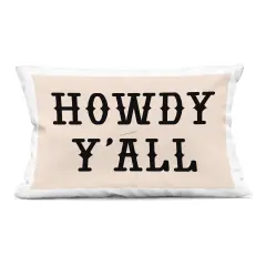 Stupell Industries Southwestern Howdy Y'all Decorative Printed Pillow design by Daniela Santiago, 14 x 7 x 20