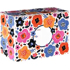 Pack/6: Modern Floral Theme Mailing Box - 12 x 6 x 9"