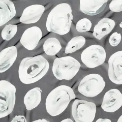 1 Yard Black White Rosy Silk Chiffon 55 inch Width