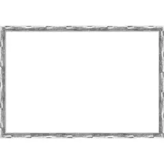 Scratched Wave Chrome Framed Dry Erase Magnetic Board