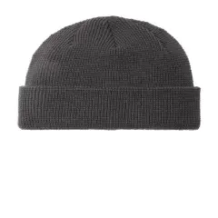 Port Authority&reg; Thermal Knit Cuffed Beanie, 100% Acrylic Chunky Waffle Knit Hat Storm Grey