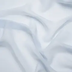 1 Yard Baby Blue Crinkled Silk Chiffon Premium Collection 43 inch Width