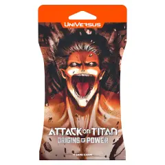 UniVersus: Attack on Titan: Origins of Power - Booster Pack - 11 Card Hanging Pack, Randomly Assorted, Deck-Building Collectible Card Game