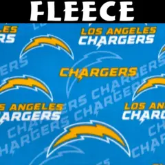 Licensed NFL Los Angeles Chargers Fleece 70528D Fabric by the Yard