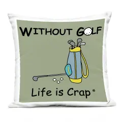 Stupell Industries Life Crap Without Golf Outdoor Printed Throw Pillow Design by LIC, 18 x 7 x 18