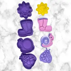 Spring Time 1.5 inch to 3.5 inch Cutter and Stamps Set