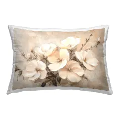 Stupell Industries Blooming White Anemones Decorative Printed Throw Pillow Design by Petal Prints Design, 14 x 7 x 20