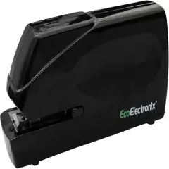 Portable Automatic Electric Stapler - 30 Sheet Capacity, Quiet Operation, Jam-Free and Easy Reload - AC Adapter/Battery Powered, (Black)