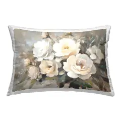 Stupell Industries Blushing Cream Bouquet Decorative Printed Throw Pillow Design by Petal Prints Design, 14 x 7 x 20