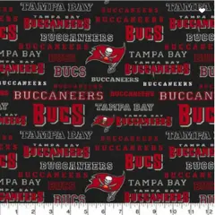 Licensed NFL Tampa Bay Buccaneers Cotton 70456D Fabric by the Yard