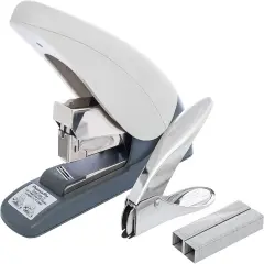70 Heavy Duty Flat Clinch Office Stapler, 2 to 70 Sheets Using one Size 3/8" Leg-Length Staple, includes 400 Staples and a Staple Remover