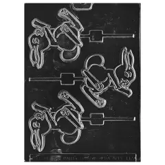 Large Hopping Bunny Lolly Chocolate Mold for Easter Treats