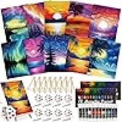 Painting Kit Wood Easel Brushes Date Night