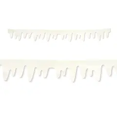 Fabric Icicle Garland - 4 Feet Long - 2 Pack