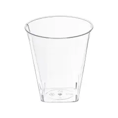 Clear Square Bottom Disposable Plastic Shot Cups - 2 oz. (500 Cups)