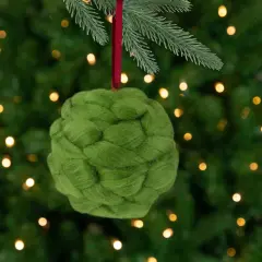 Northlight 4.25" Green Yarn Ball Hanging Christmas Ornament