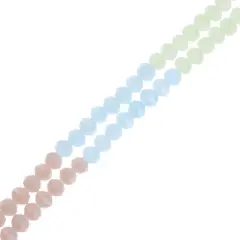 Crystal Lane DIY 7" Designer Glass Bead Multiple Strands Pastel Mix