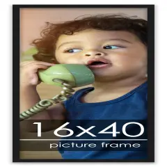 Panoramic Classic Modern Black Frame - UV Acrylic, Foam Board Backing, Hanging Hardware