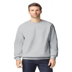 Gildan&reg; Hammer Maxweight Crewneck Long Sleeve Sweatshirt Soft, Durable, and Classic Fit GRAVEL