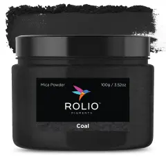 Rolio - 1 Jar Mica Powder (Coal) - 100g