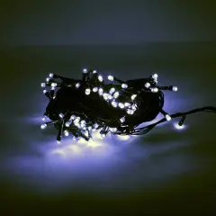 100 LED Green Wire String Light w connector Waterproof White