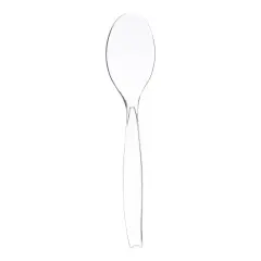 Clear Disposable Plastic Serving Spoons (150 Spoons)