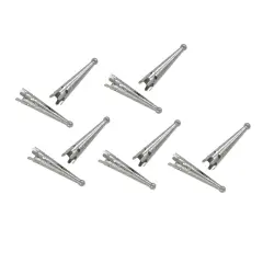 JewelrySupply Silver Color Bolo Tip with Design 28mm (Pack of 10)