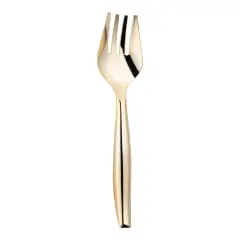 Gold Disposable Plastic Serving Forks (60 Serving Forks)