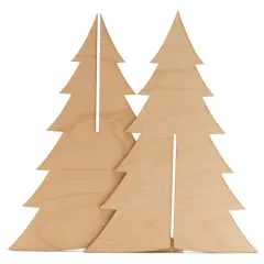 2-Pcs Slotted Wooden Christmas Tree, From 6" - 18" | Woodpeckers