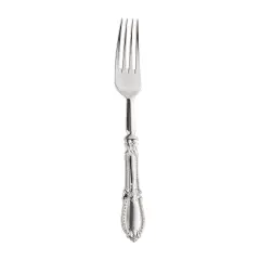 Silver Baroque Disposable Plastic Dinner Forks (240 Forks)