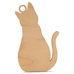 Cat Christmas Ornament, From 4"- 8", Wood Craft & Gift | Woodpeckers