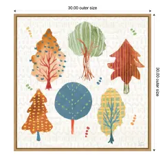 Harvest Whimsy II by Dina June Framed Canvas Wall Art