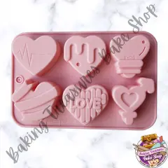 Heart Shaped Silicone Mold 6 Cavity