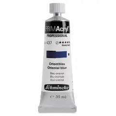 Schmincke Primacryl Professional Acrylic Paint - Oriental Blue, 35 ml Tube