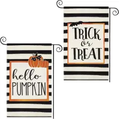 2 Pieces Halloween Garden Flags