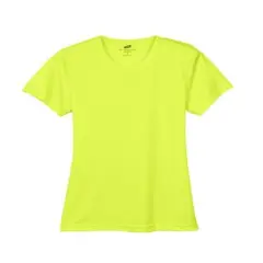 UltraClub&reg; Ladies Cool & Dry Sport Performance Interlock T-Shirt Bright Yellow