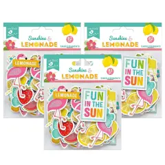 Pack of 3 - Little Birdie Ephemera Embellishment 82/Pkg-Sunshine & Lemonade