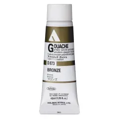 Holbein Acrylic Gouache - Bronze, 40 ml tube