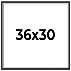 Flat Silver Picture Frame - UV Acrylic, Backing Board, Hanging Hardware Included