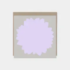 Lilac Flower Silhouette Card