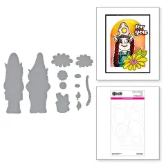 Spellbinders Etched Dies By Dyan Reaveley-Gnome Sweet Gnome