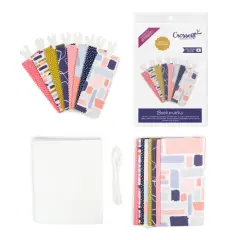 Crosscut Sewing Co.&reg; Bookmark Sewing Project Kit for Beginners Abstract blue